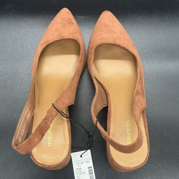 Maurices Lily sling back block heel womens 10 NEW 154335 formal office workwear - Picture 7 of 9